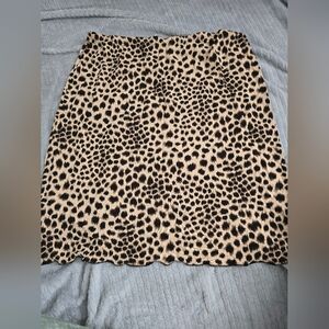 Leopard Print Women's Skirt